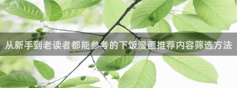 歪歪漫画免费看漫画:从新手到老读者都能参考的下饭漫画推荐内容筛选方法